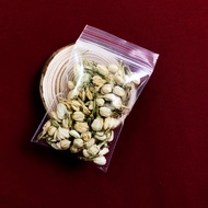 Green Jasmine Tea mini zip Bag 3g - 100% Dried Jasmine Buds - Reduce Blood cholesterol, Reduce Stress