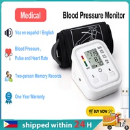 Original Electronic Blood Pressure Monitor BP Arm type Electronic Digital Automatic Arm Style Blood Pressure Monitoring Apparatus Sphygmomanometer Heart Rate Pulse Meter For Medical Household Tensiometer