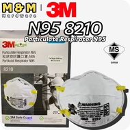 3M N95 Mask 8210 Particulate Respirator N95 SIRIM 3M Safe Guard
