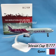 Latest Aeroplane/ Aircraft Model - (Big) FIFA World Cup B777 Qatar Airways (20cm)