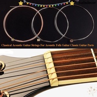 NAILSDECOR Classical Acoustic Guitar Strings, 3 Styles Bronze Color Folk Guitar Strings,  Stainless 
