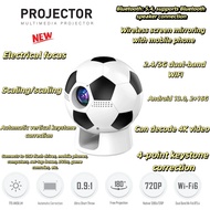 YT600 Mini Football-Shaped Projector 720P HD Android 13.0 2+16G WiFi6 Bluetooth 5.4 4K Decoding Port