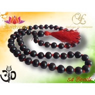 Shashvata Authentic Karungali Mala (Malai) (Black Ebony wood) -54 Beads
