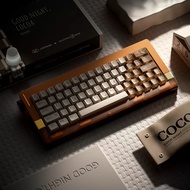 KeyTok Good Night Cocoa Keycap Dye Subbed Keycap and UV Set PBT PC for keyboard 87 tkl 104 ansi Made