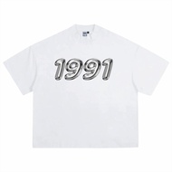 Boxy Oversize T-shirt 1991s Black & White I Skena T-shirt