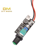 DIYMORE DC5-12V1A manual 2-3 wire fan speed controller with knob switch fan speed regulation and noi
