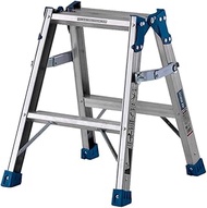 Alinco KYN60A Stepladder Dual Use Ladder, Step Width 2.0 inches (52 mm), 2 Tiers, Installation Dimen