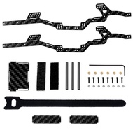 Carbon Fiber Car Frame Chassis Kit for Axial SCX24 LCG 1/24 RC Car Parts