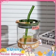 12h Gorgeous Green High Borosilicate Straw Cup Birthday Gift Exquisite Gift Box High-value Coffee Cu
