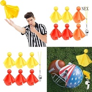 NEX 6pcs Football Penalty Flags Tossing Flags Challenge Flags Referee Flags for Football Game Refere