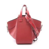 【二手】 LOEWE HAMMOCK SMALL 2RED紅色皮革包，女士，二手 B