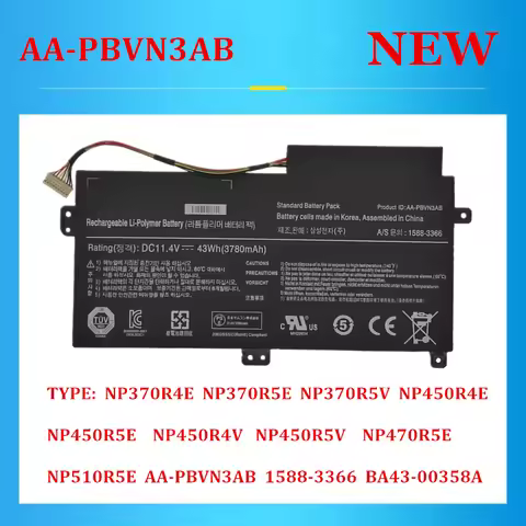 AA-PBVN3AB Laptop Battery for SAMSUNG NP370R4E NP370R5E NP370R5V NP450R4E NP450R5E NP450R4V