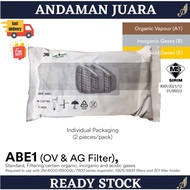 3M 6057 Organic Vapour/Acid Gas Cartridge Filter [2pieces/packet]