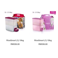 rice smart tupperware 10kg storage food container bekas simpan beras