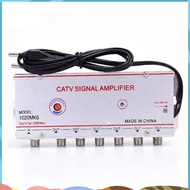 CATV Signal Amplifier Indoor Signal Amplifier Home Tv Equipments 45Mhz to 860MHz 1 in 6 Out EU Plug