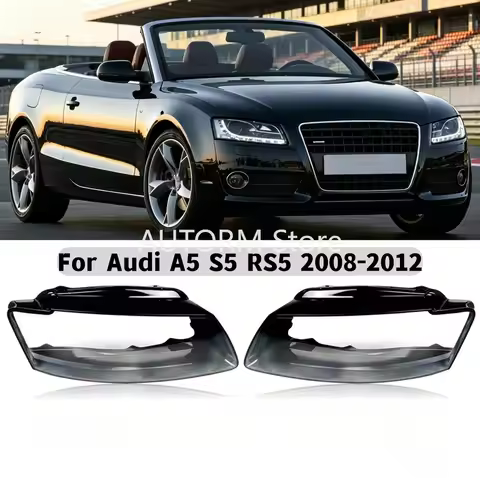 Car Headlights Lampshade For Audi A5 S5 RS5 2008-2012 Left/Right Side Headlight Cover Lens Clear Sha
