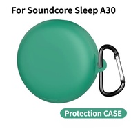 Soft Silicone Earphone Case Suitable For Soundcore Sleep A30 Solid Color Thickened Case For Soundcor