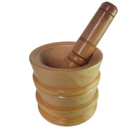 KAYU Large Size Wooden Pestle Mortar