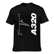 Pure Cotton Good Quality Airbus A320 Men'S Casual T-Shirt