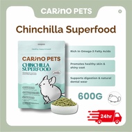 [24HR SHIP] CARINO PETS PREMIUM CHINCHILLA SUPERFOOD 600G Premium Makanan Pellet Probiotics Cincila 