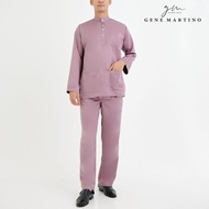 Gene Martino Baju Melayu Premium Dull Satin Classic Fit 777 - Dusty Lilac 63