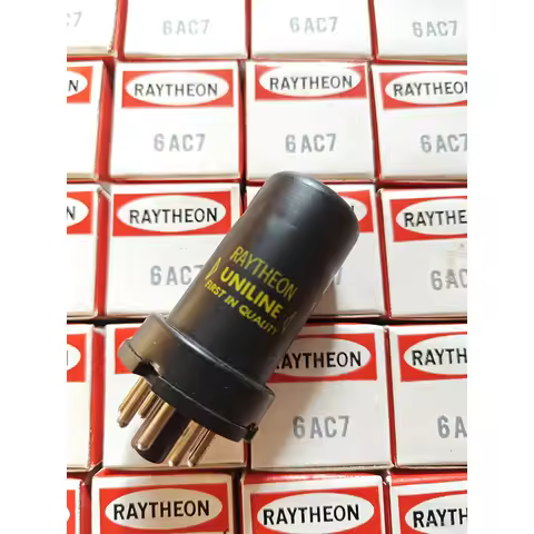 RAYTHEON 6AC7 tube replaces 6*4 6J4P 6*4C VT112 and provides matching for vacuum tube amplifier head