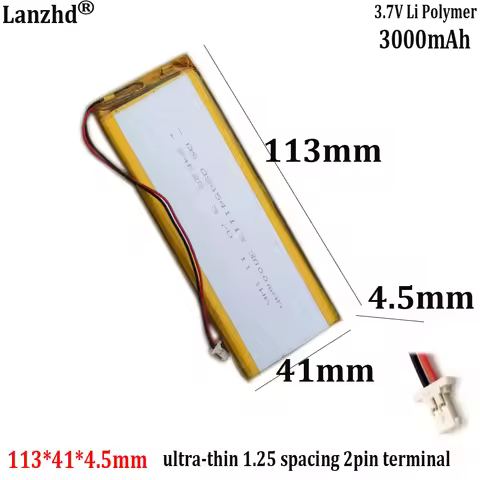 4541113 polymer lithium battery 3.7V For slender wireless keyboard lithium battery 3000mAh with ultr