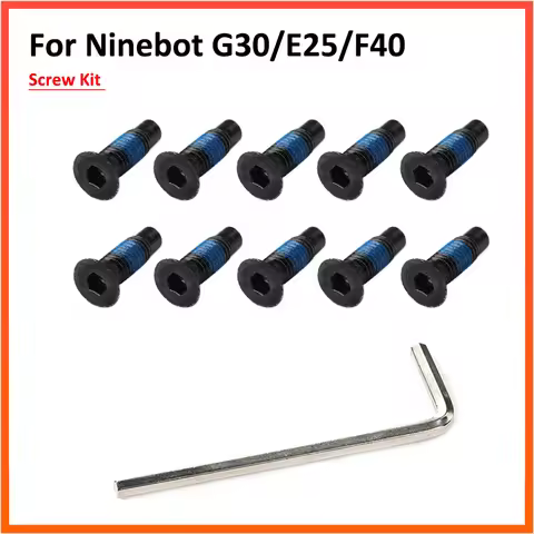 Screw Kit With Wrench For Ninebot G30 F40 F30 F20 Electric Scooter Front Fork Tube Pole Dahsboard Ba
