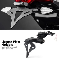 New Tail Tidy Fender License Plate Holder LED Motorcycle Accessories For Aprilia RSV4 Tuono V4 RS660