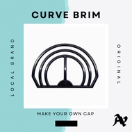 AeYea Brim Bender Shaper Curve Hat Baseball Cap - Black