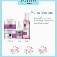 Paket 4 IN 1 Perawatan Wajah Acne/brhtly Scarlett Whitening Special