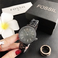 คลังสินค้าพร้อม! FOSSIL Originalผู้หญิงนาฬิกาแบรนด์Luxury Goldนาฬิกาผู้หญิงส่องสว่างสแตนเลสแฟชั่นสุภ