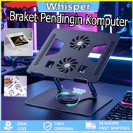 360 Portable Laptop Stand Rotating Laptop Stand Desktop Laptop Stand Aluminum With Cooling Fan