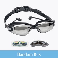 High-definition Swimming Goggles Adult Waterproof Anti-Fog Electroplating Swimming Goggles Myopia wi