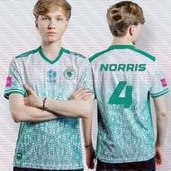 Team Falcons 2025 New 2 Star V Neck Team Uniform Fans Summer Breathable Short Sleeve Mens Womens E S