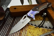 มีดพับ (pocket knife) มีดแคมป์ Foresail FS0906-M390 มีดสนาม มีดพก มีดเดินป่า มีดต่อสู้ เหล็ก M390 ใบ