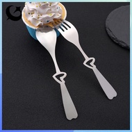 [FIREFLY1] 1Pc/Set Heart-shaped Stainless Steel Coffee Stirring Spoon Dessert Ice Cream Spoon Scoop 
