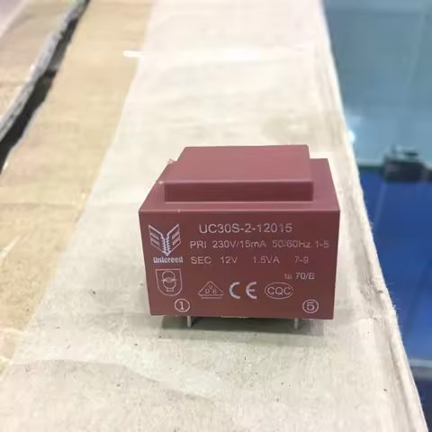 5PCS/LOT 100%New UC30S-2-12015 PRI 230V/15mA 50/60Hz SEC 12V 1.5VA Encapsulated transformer