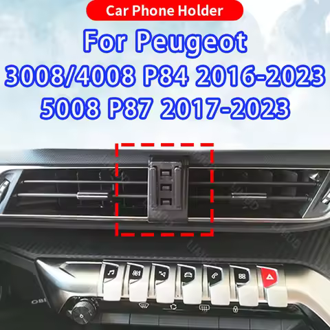 For Peugeot 3008 4008 P84 2016-2023 5008 P87 2017-2023 Car Phone Holder Wireless Charging Bracket Fi