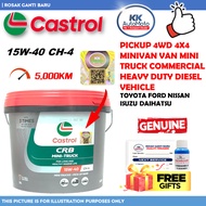 Genuine Castrol CRB Turbomax 7.5L 15W-40 CH-4 15W40 Diesel Engine Oil Minyak Hitam Van Lorry Lori Tr