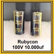 Elco Capasitor 10000Uf 100V Rubycon Hitam Elko Kapasitor 10000 Uf 100