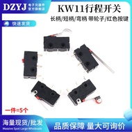 Micro Switch KW11/12/8 Stroke Limit Switch Push Button 3 Pins KW12 Long Handle Curved Handle Straigh