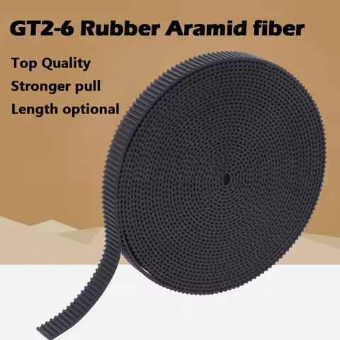 5m/10m/20m/50m/lot GT2-6mm / 10mm open timing belt GT2 belt Rubber Aramid Fiber cut to length for 3D