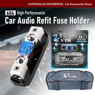 VTR Car Audio Refit Fuse Holder Gauge 60A DC 12V Circuit Breaker Fuse Box