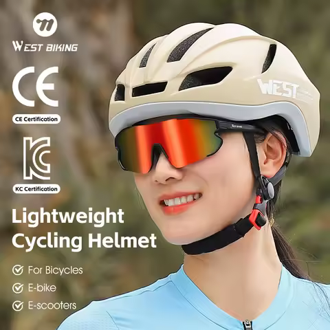 WEST BIKING Cycling Helmet Men Women Bicycle Helmet Intergrally-molded Adjustable MTB Road Safe Hat 