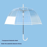 YEYA ร่มโปร่งใสสำหรับผู้ใหญ่ - น้ำหนักเบา ปลอดภัย เปิดและปิดด้วยมือ
