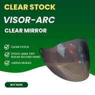 CLEAR STOCK IN MALAYSIA ARC RITZ VISOR CLEAR putih 100% ORIGINAL ARC RITZ helmet VISOR
