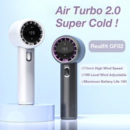 GF02 Handheld Fan 199 Level Strong Wind Portable Bladeless Fan Rechargeable With Air Turbo Cooler