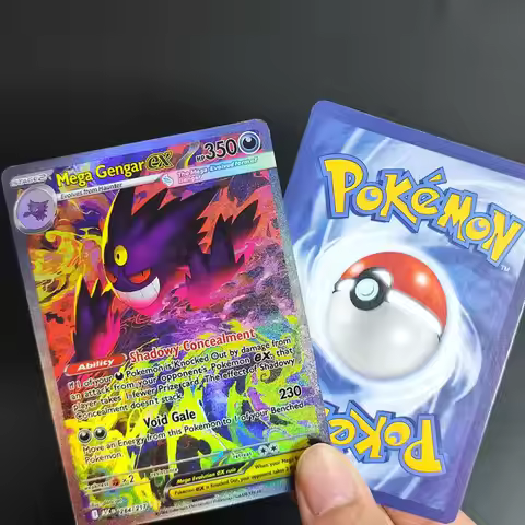 Diy Pokemon Card Mega Gengar Ex Charizard Umbreon Greninja Mew Giratina Flash English Game Cards