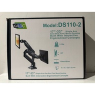 (DS90-2) SGstock 17-32 inch monitor stand USB  laptop table double arm full motion Dual Gas Sturt flexi 17-32" display